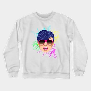 Pink Sunglasses Crewneck Sweatshirt